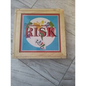 Risk Continental Bookshelf Board Game Nostalgia Game Series Wooden Box Complete